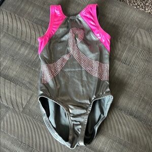 Kids Metallic Flip for the Fight Gymnastics Leo